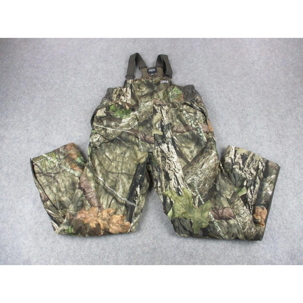 Field & Stream Bib Overalls Mens Medium Green Insulated Mossy Oak Pants 38x30